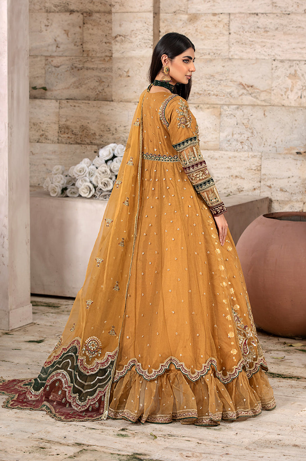 Diara Couture | Abrish Wedding Formals |  ANARKALI - US-607 by Diara Couture - Designer Dress - Type: Ladies Clothes - Available at Libayah - 100% Original