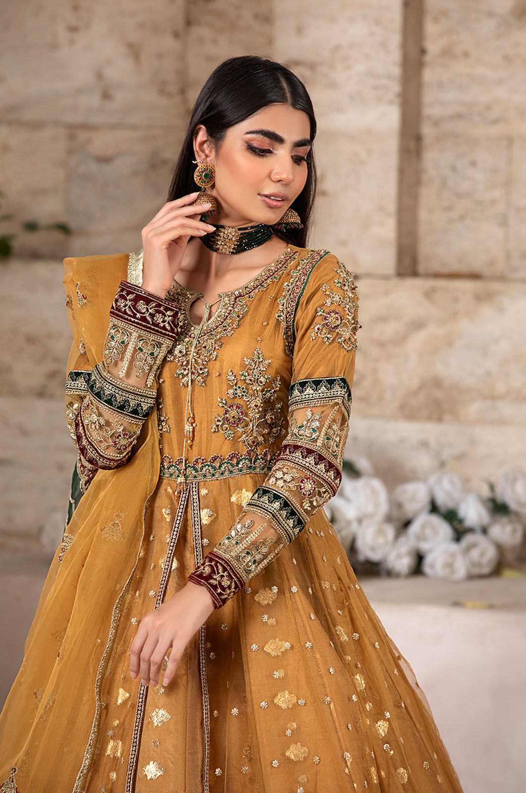 Diara Couture | Abrish Wedding Formals |  ANARKALI - US-607 by Diara Couture - Designer Dress - Type: Ladies Clothes - Available at Libayah - 100% Original