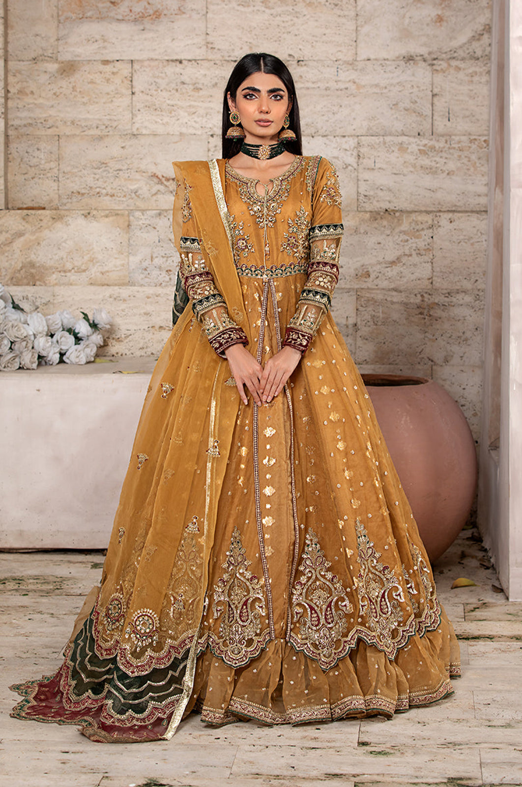 Diara Couture | Abrish Wedding Formals |  ANARKALI - US-607 by Diara Couture - Designer Dress - Type: Ladies Clothes - Available at Libayah - 100% Original