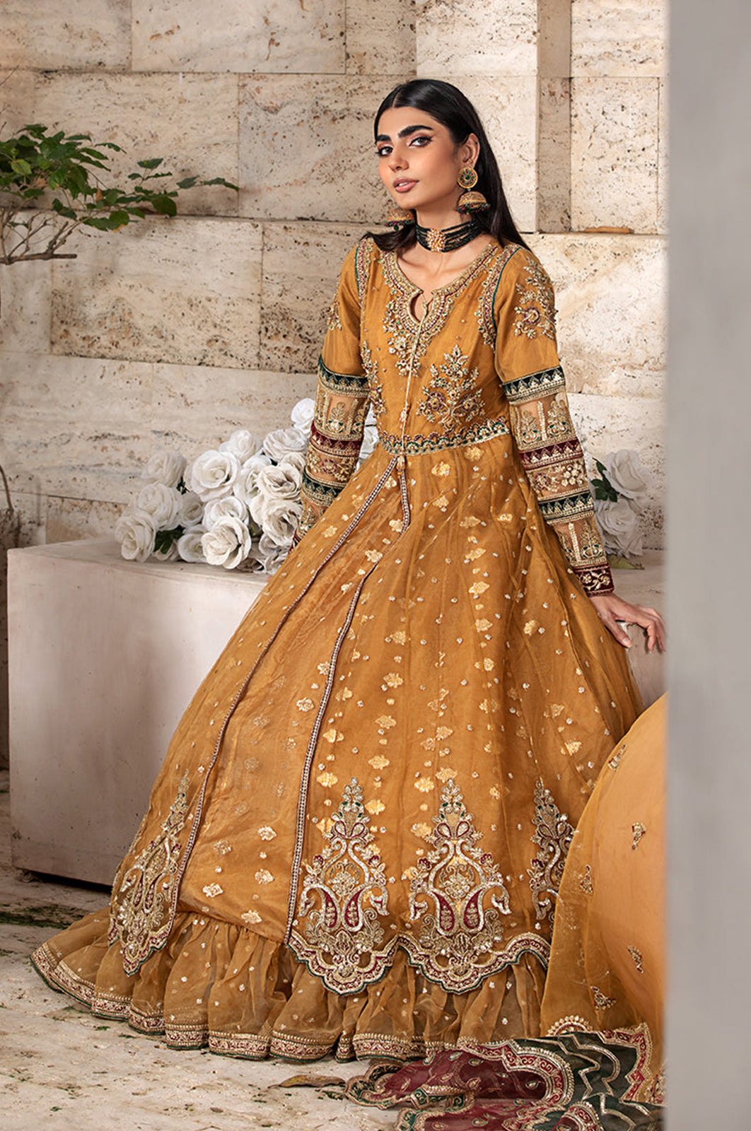 Diara Couture | Abrish Wedding Formals |  ANARKALI - US-607 by Diara Couture - Designer Dress - Type: Ladies Clothes - Available at Libayah - 100% Original