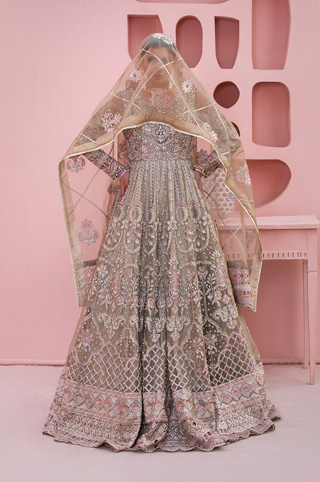 Diara Couture | Tabeer Wedding Formals | ZAINA by Diara Couture - Designer Dress - Type: Ladies Clothes - Available at Libayah - 100% Original