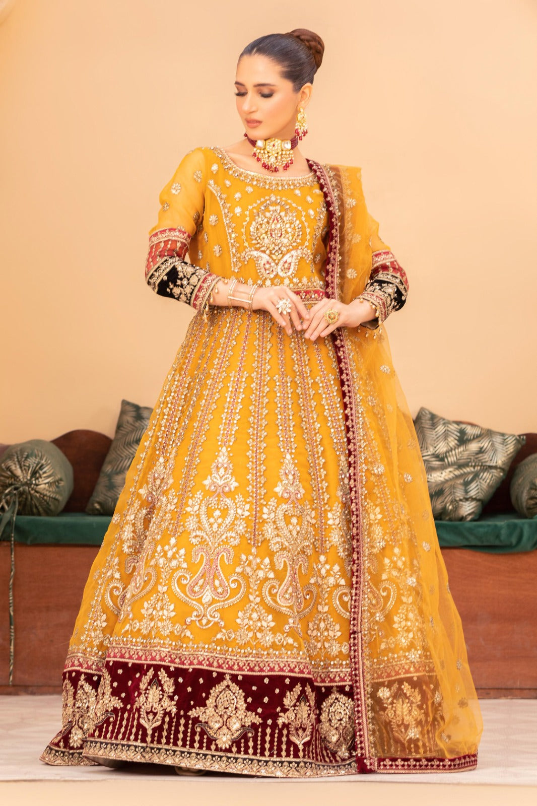 Diara Couture | Tehzeeb Wedding Formals | A. GLEAM by Diara Couture - Designer Dress - Type: Ladies Clothes - Available at Libayah - 100% Original