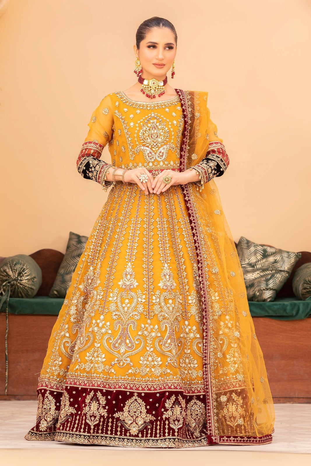 Diara Couture | Tehzeeb Wedding Formals | A. GLEAM by Diara Couture - Designer Dress - Type: Ladies Clothes - Available at Libayah - 100% Original
