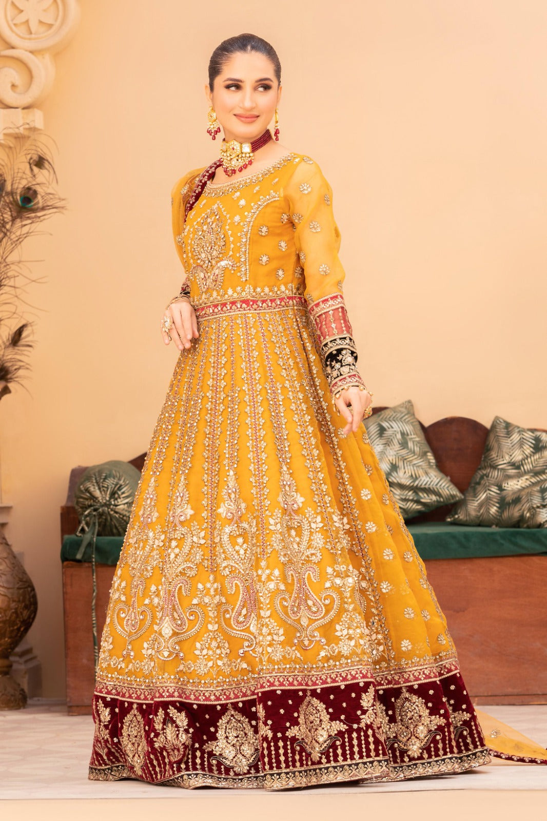Diara Couture | Tehzeeb Wedding Formals | A. GLEAM by Diara Couture - Designer Dress - Type: Ladies Clothes - Available at Libayah - 100% Original