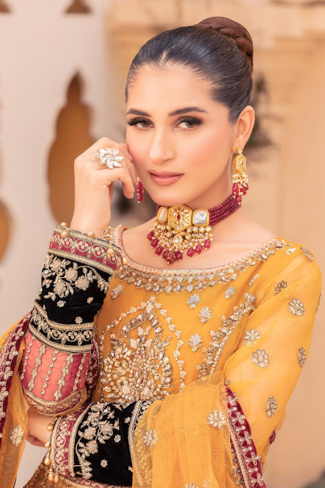 Diara Couture | Tehzeeb Wedding Formals | A. GLEAM by Diara Couture - Designer Dress - Type: Ladies Clothes - Available at Libayah - 100% Original