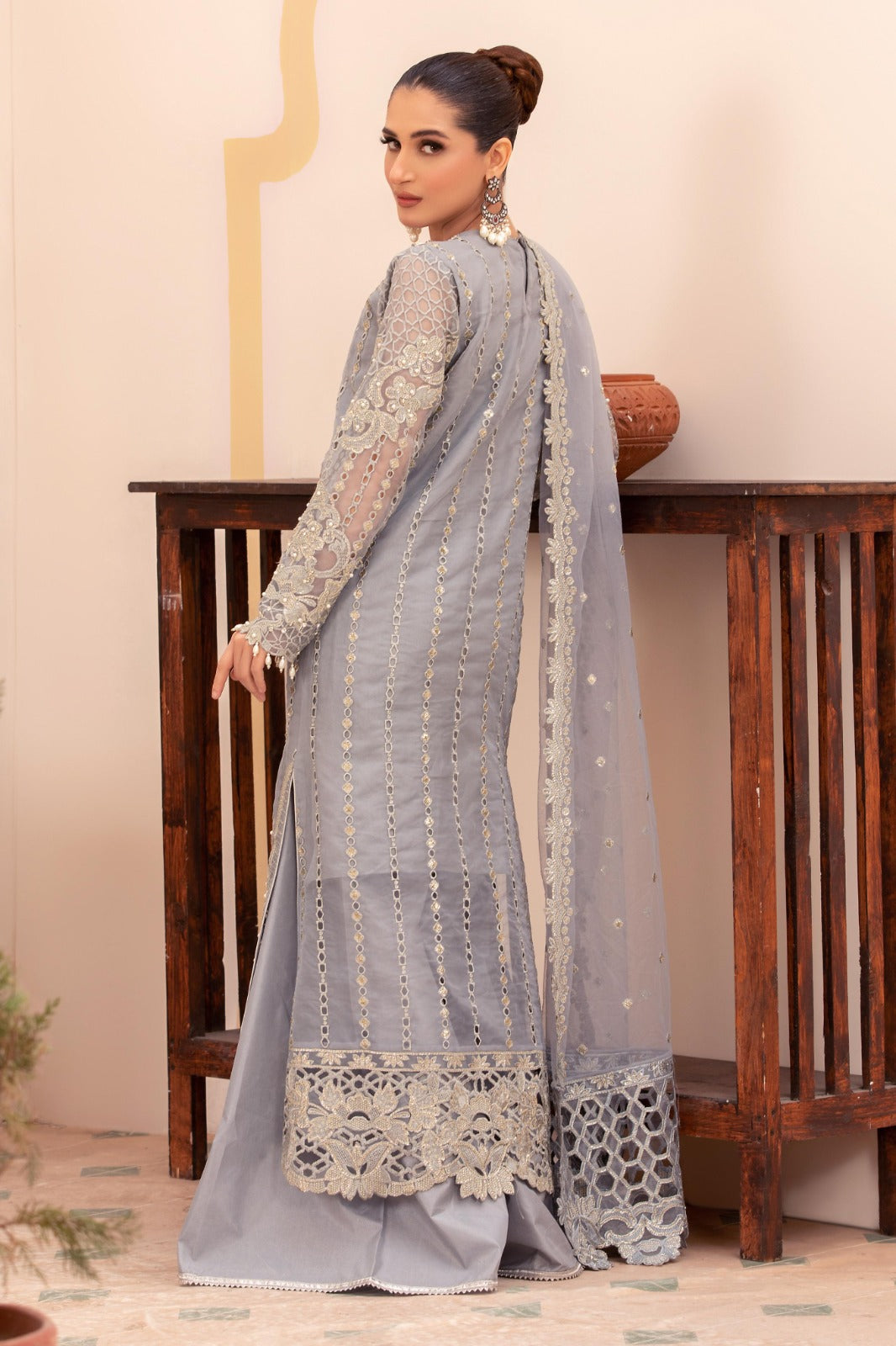 Diara Couture | Tehzeeb Wedding Formals | M. SAPPHIRE by Diara Couture - Designer Dress - Type: Ladies Clothes - Available at Libayah - 100% Original