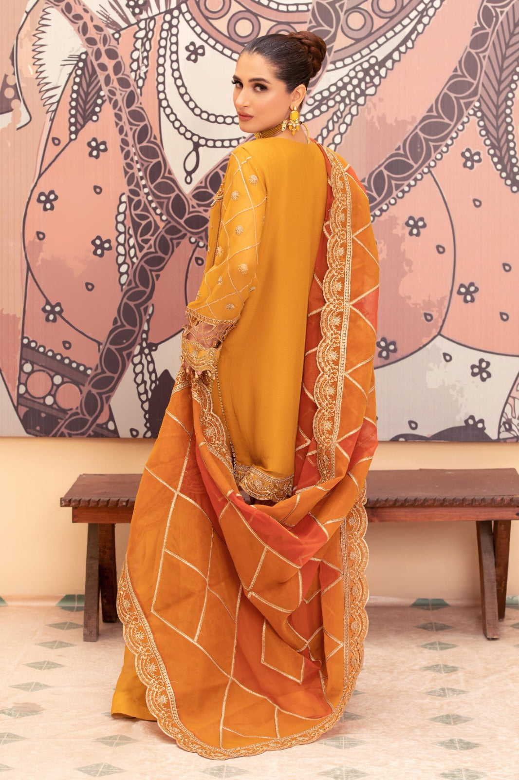 Diara Couture | Tehzeeb Wedding Formals |G. HARVEST by Diara Couture - Designer Dress - Type: Ladies Clothes - Available at Libayah - 100% Original