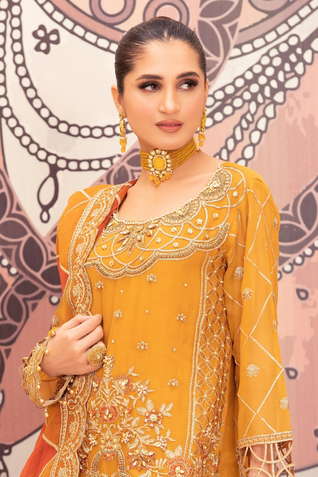 Diara Couture | Tehzeeb Wedding Formals |G. HARVEST by Diara Couture - Designer Dress - Type: Ladies Clothes - Available at Libayah - 100% Original