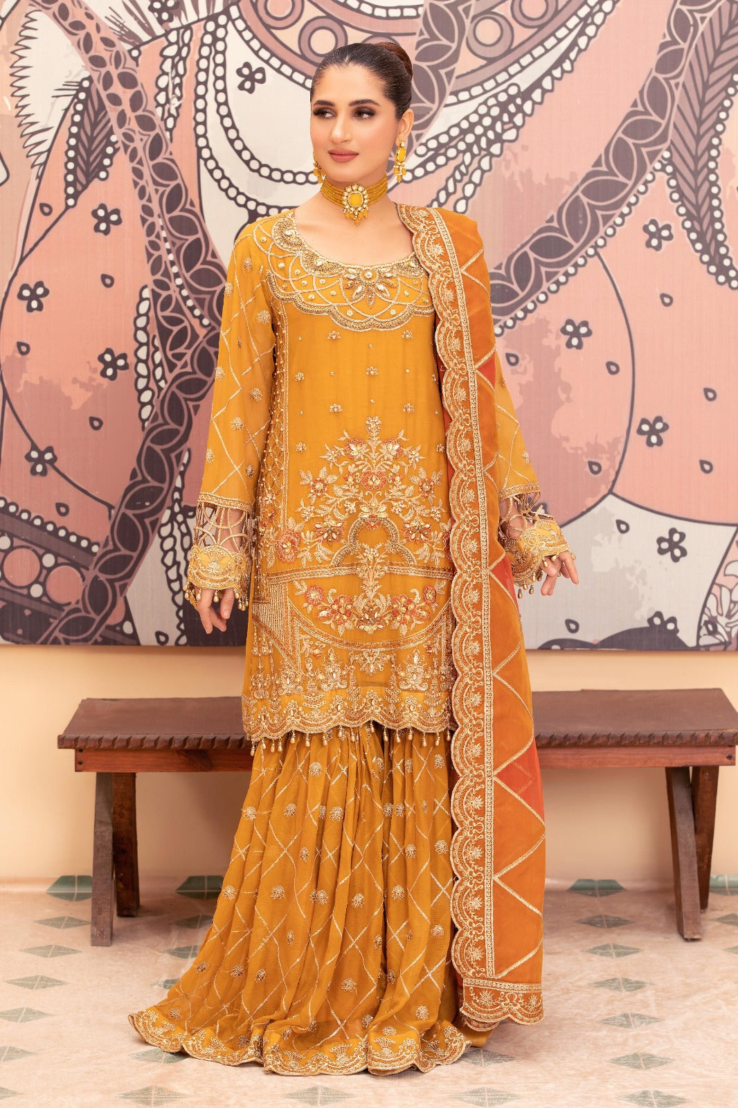 Diara Couture | Tehzeeb Wedding Formals |G. HARVEST by Diara Couture - Designer Dress - Type: Ladies Clothes - Available at Libayah - 100% Original