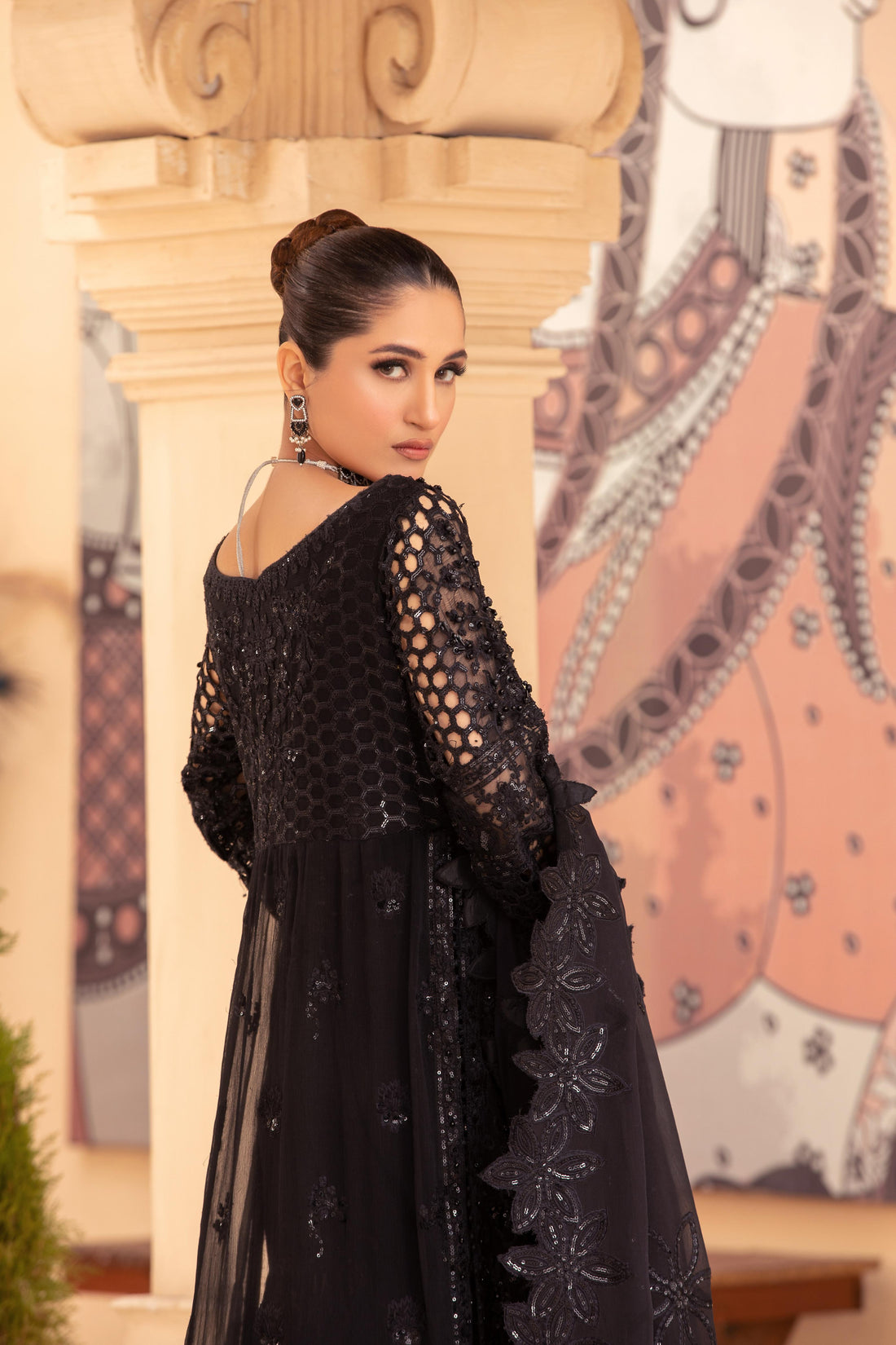 Diara Couture | Tehzeeb Wedding Formals | BLACK NOIR by Diara Couture - Designer Dress - Type: Ladies Clothes - Available at Libayah - 100% Original