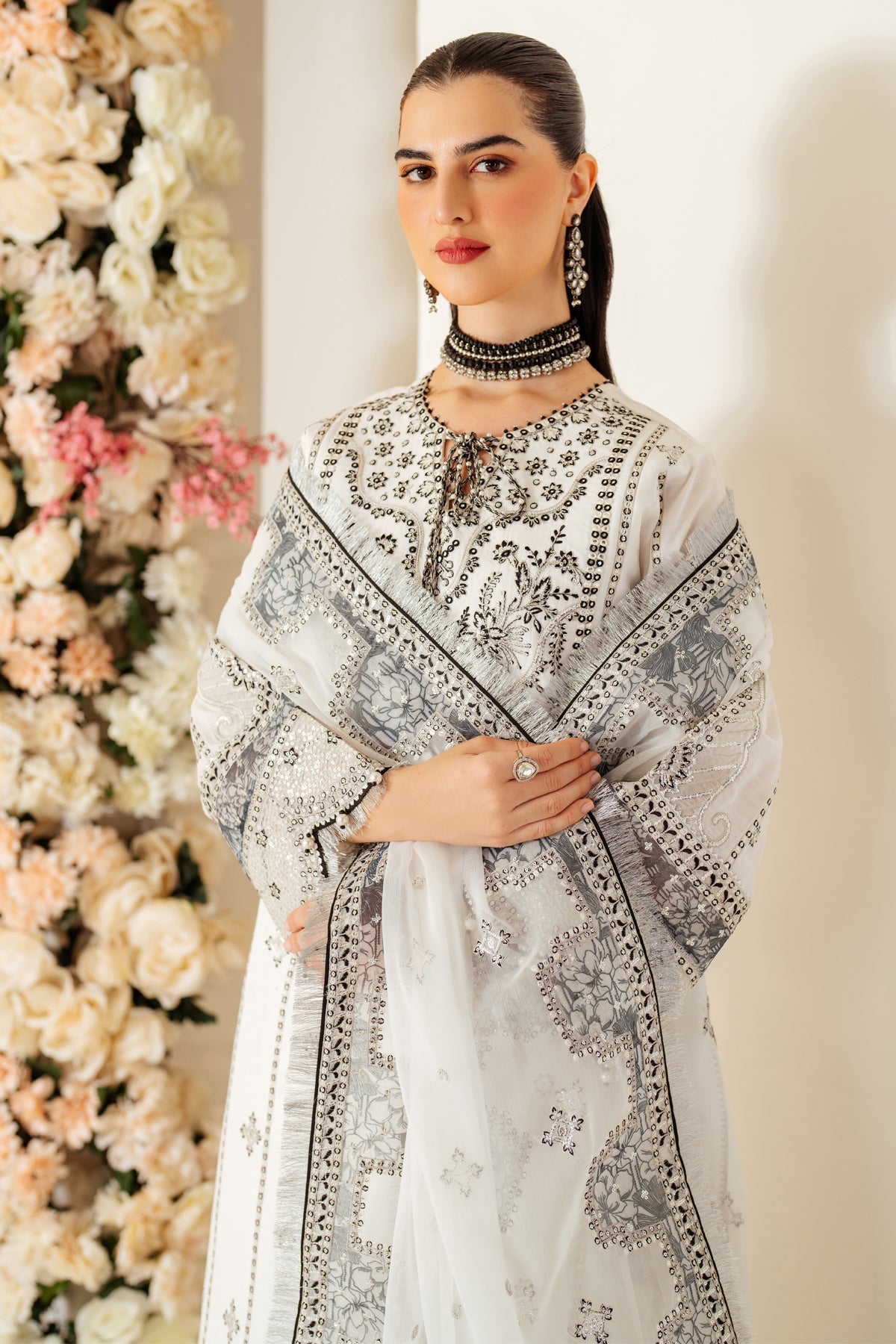 Alizeh | Luxury Raw Silk | AF-RS-04-DOVE by Alizeh - Designer Dress - Type: Ladies Clothes - Available at Libayah - 100% Original