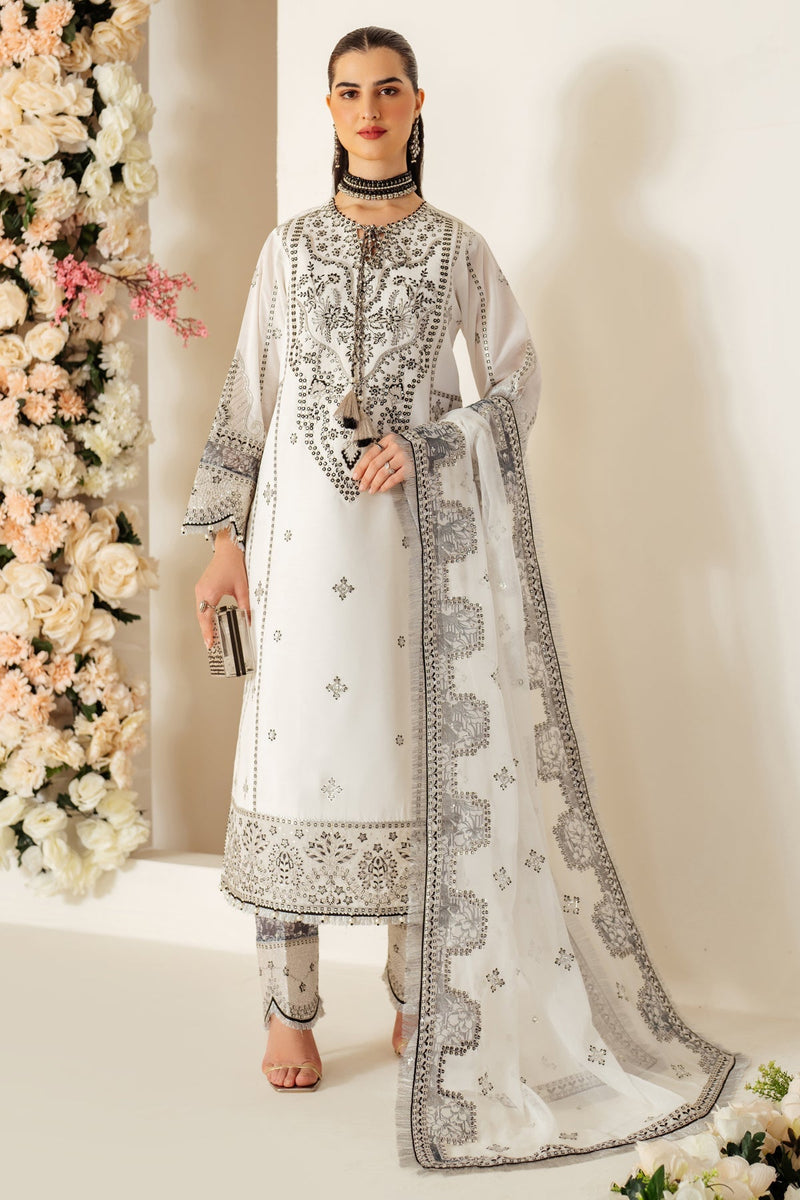 Alizeh | Luxury Raw Silk | AF-RS-04-DOVE by Alizeh - Designer Dress - Type: Ladies Clothes - Available at Libayah - 100% Original