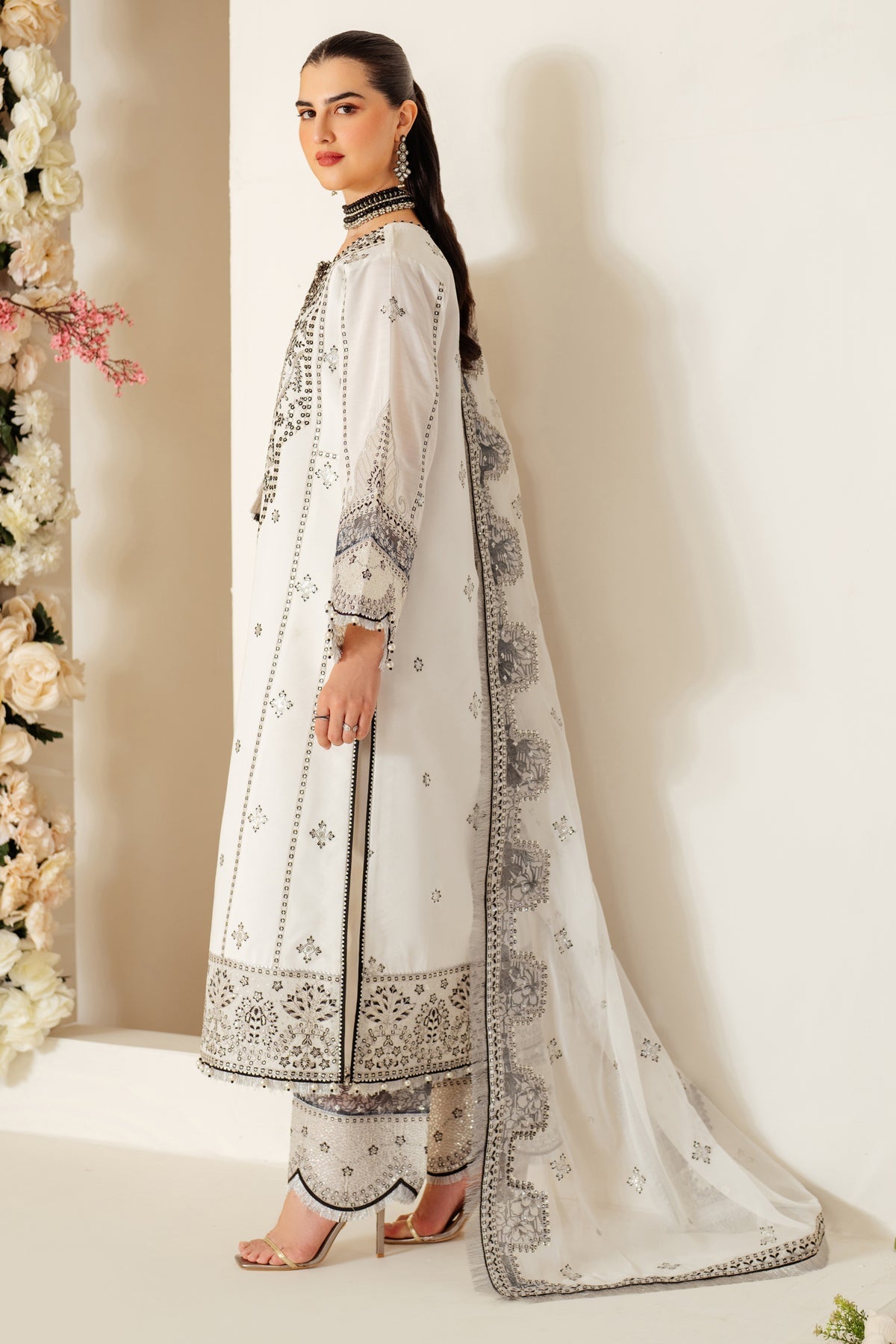 Alizeh | Luxury Raw Silk | AF-RS-04-DOVE by Alizeh - Designer Dress - Type: Ladies Clothes - Available at Libayah - 100% Original