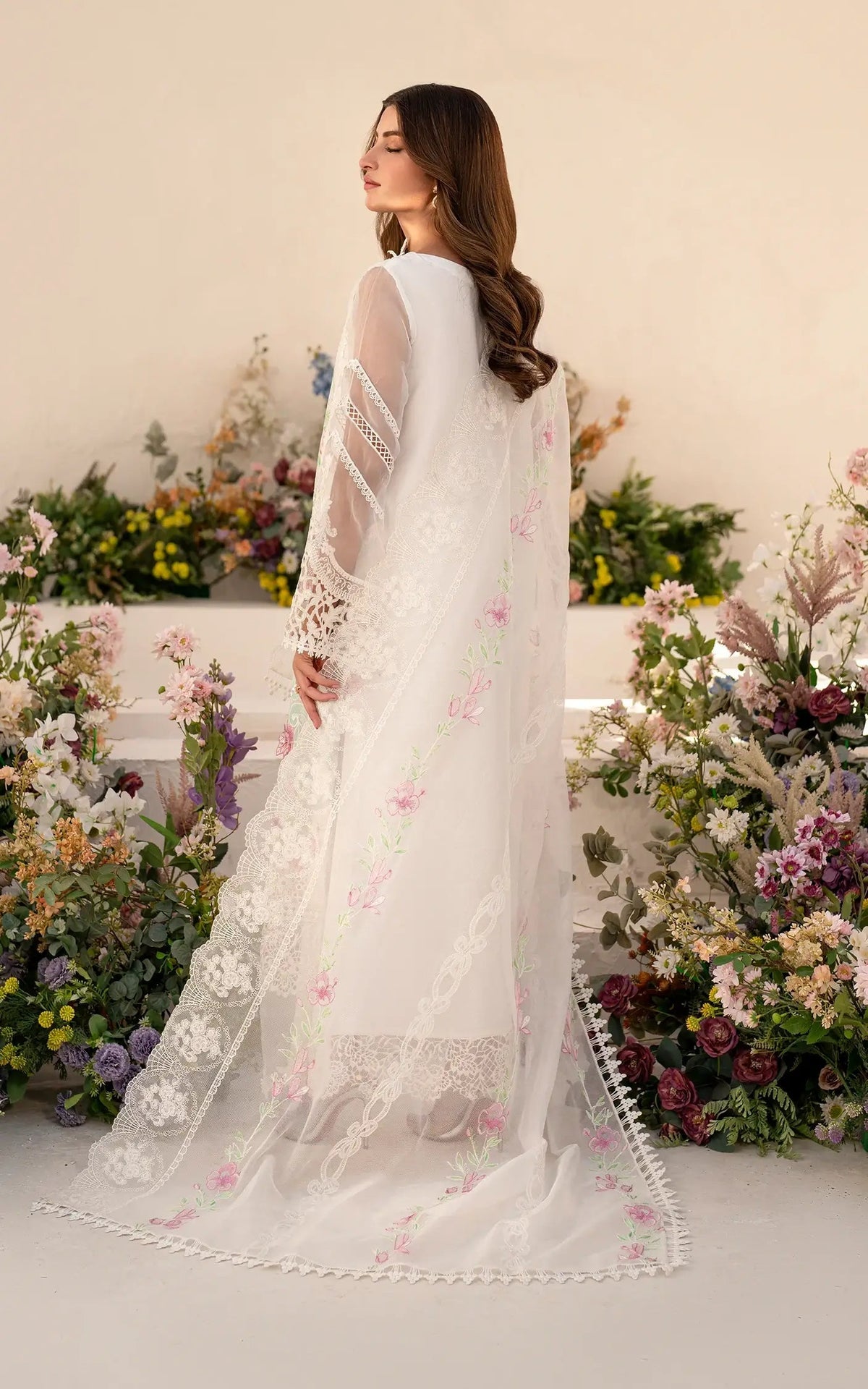 Asifa and Nabeel | Azalia Sumemr 25 | Dove (AZL25-03) by Asifa and Nabeel - Designer Dress - Type: Ladies Clothes - Available at Libayah - 100% Original