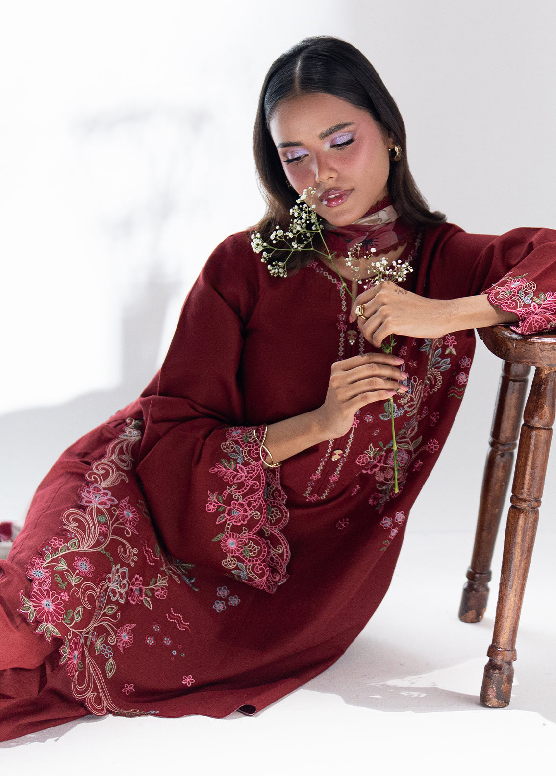Sahane | Blush n Bliss Premium | LP63003 Mulberry by Sahane - Designer Dress  - Type : Ladies Clothes - Available at Libayah - 100% Original 