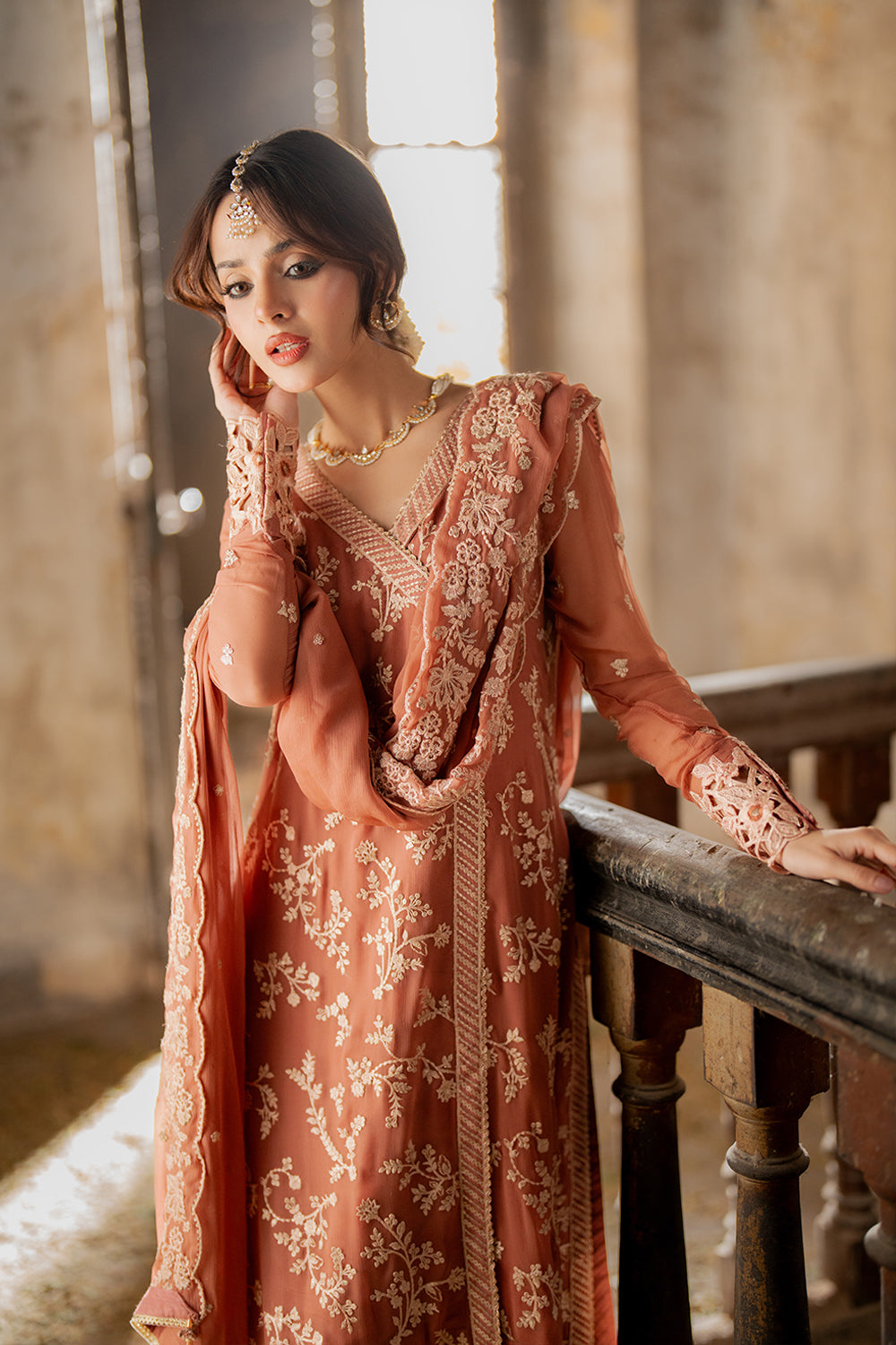 Azure | Ensembles | Dusky Bloom by Azure - Designer Dress  - Type : Ladies Clothes - Available at Libayah - 100% Original 