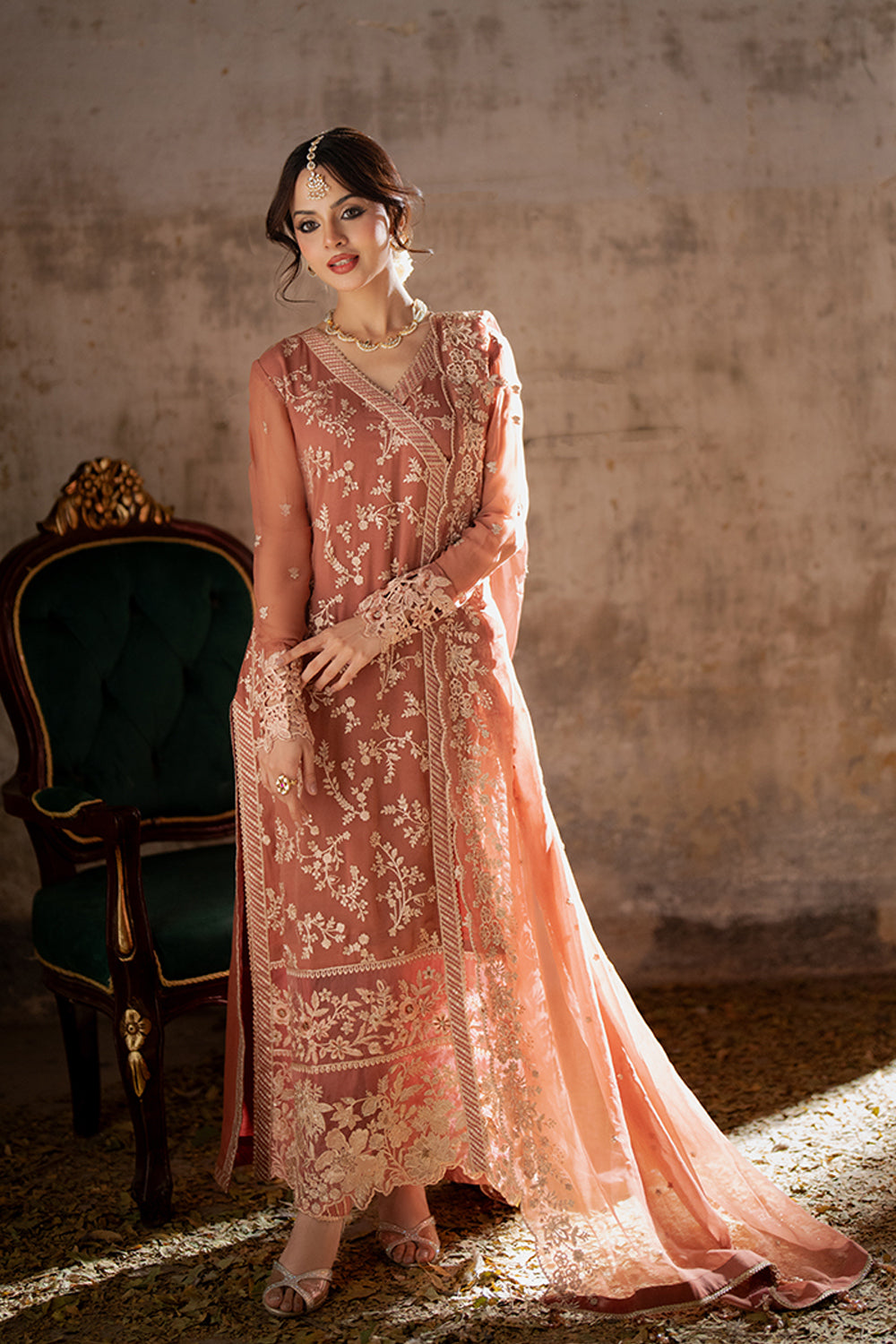 Azure | Ensembles | Dusky Bloom by Azure - Designer Dress  - Type : Ladies Clothes - Available at Libayah - 100% Original 