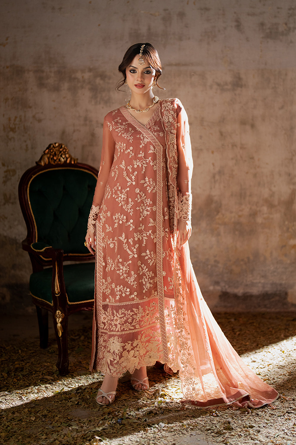 Azure | Ensembles | Dusky Bloom by Azure - Designer Dress  - Type : Ladies Clothes - Available at Libayah - 100% Original 