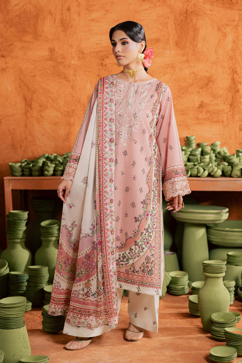 Batik | Festive Eid 26 | Dusty Peach - by Libayah - Registered Vendor of : Batik - 100% Original Designer Dress