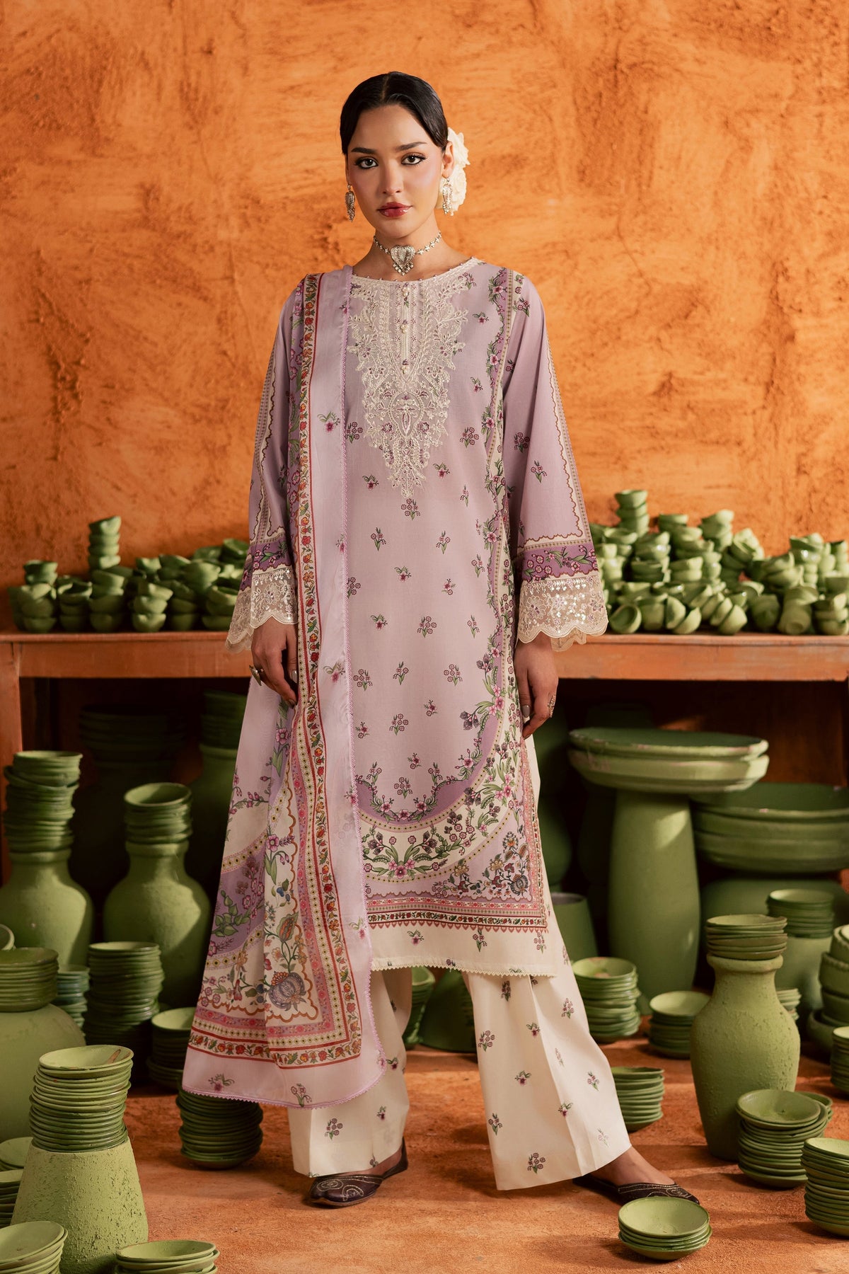 Batik | Festive Eid 26 | Dusty Plum - by Libayah - Registered Vendor of : Batik - 100% Original Designer Dress