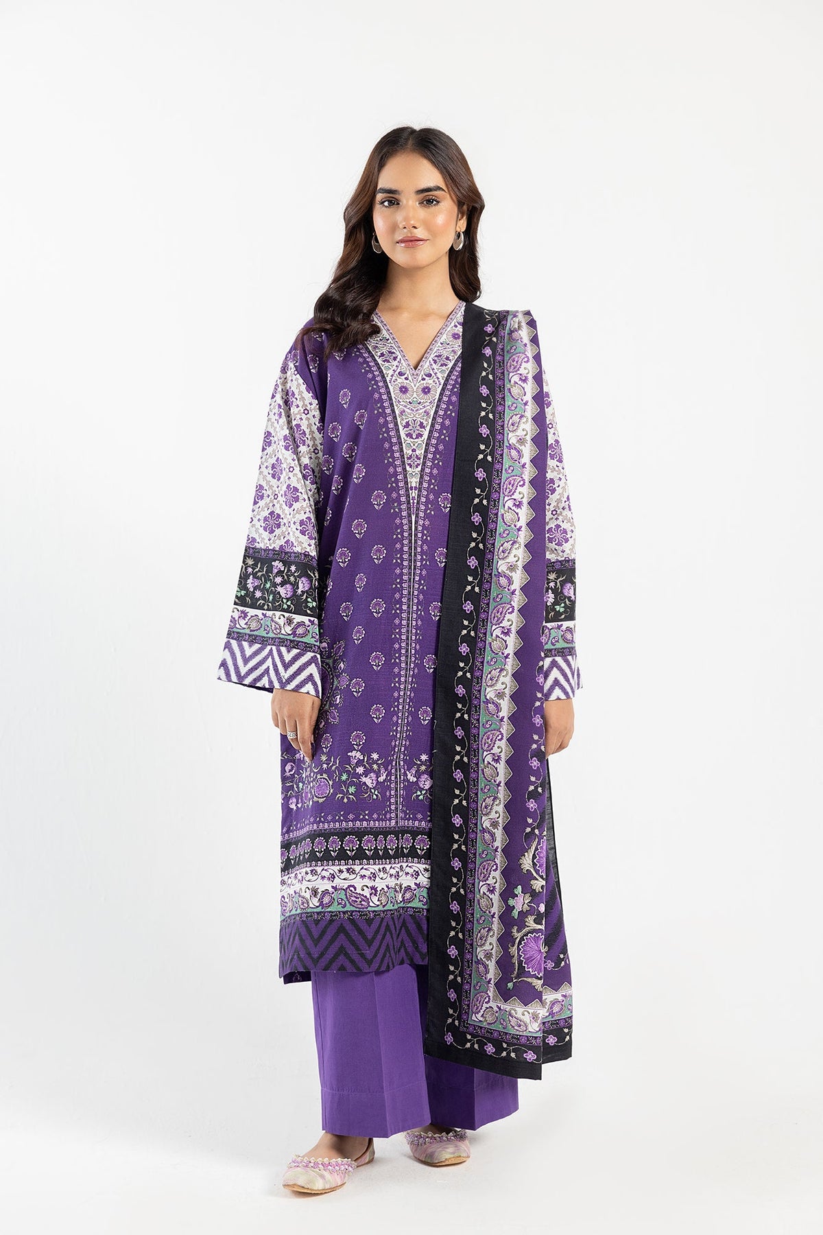 Ethnic | Winter Collection | E0462 by Ethnic - Designer Dress - Type: Ladies Clothes - Available at Libayah - 100% Original