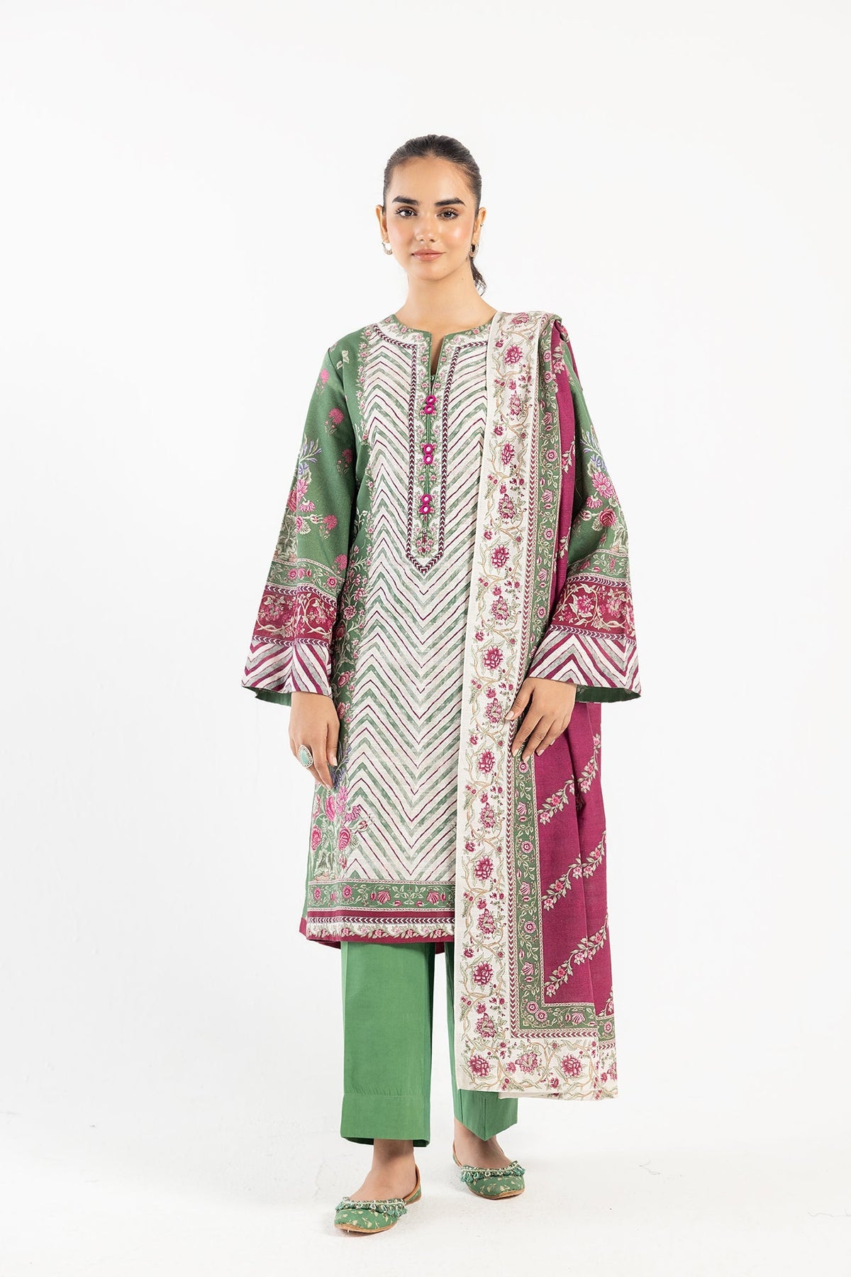 Ethnic | Winter Collection | E0465 by Ethnic - Designer Dress - Type: Ladies Clothes - Available at Libayah - 100% Original