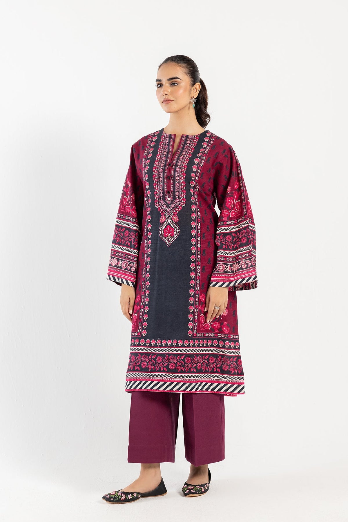 Ethnic | Winter Collection | EW0471 by Ethnic - Designer Dress - Type: Ladies Clothes - Available at Libayah - 100% Original