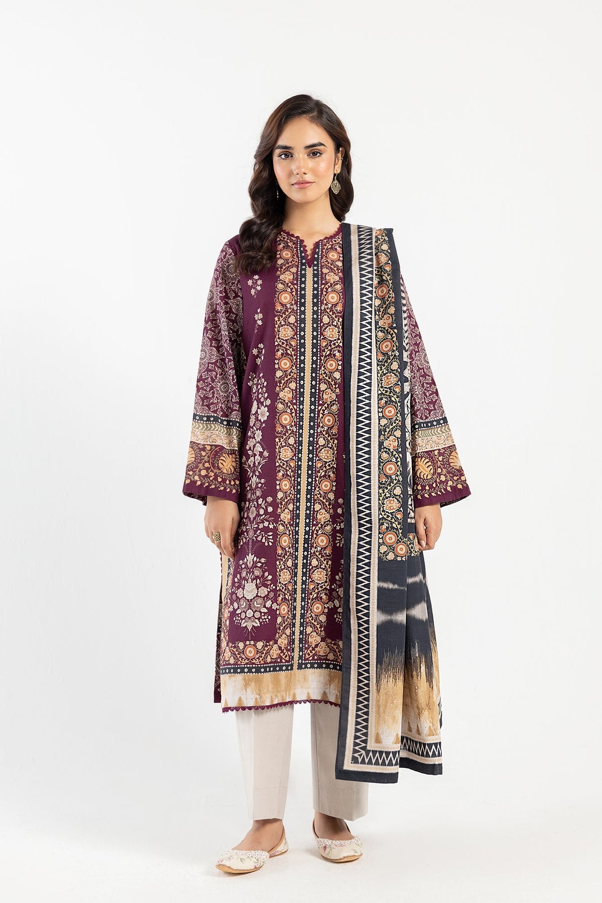 Ethnic | Winter Collection | E0474 by Ethnic - Designer Dress - Type: Ladies Clothes - Available at Libayah - 100% Original