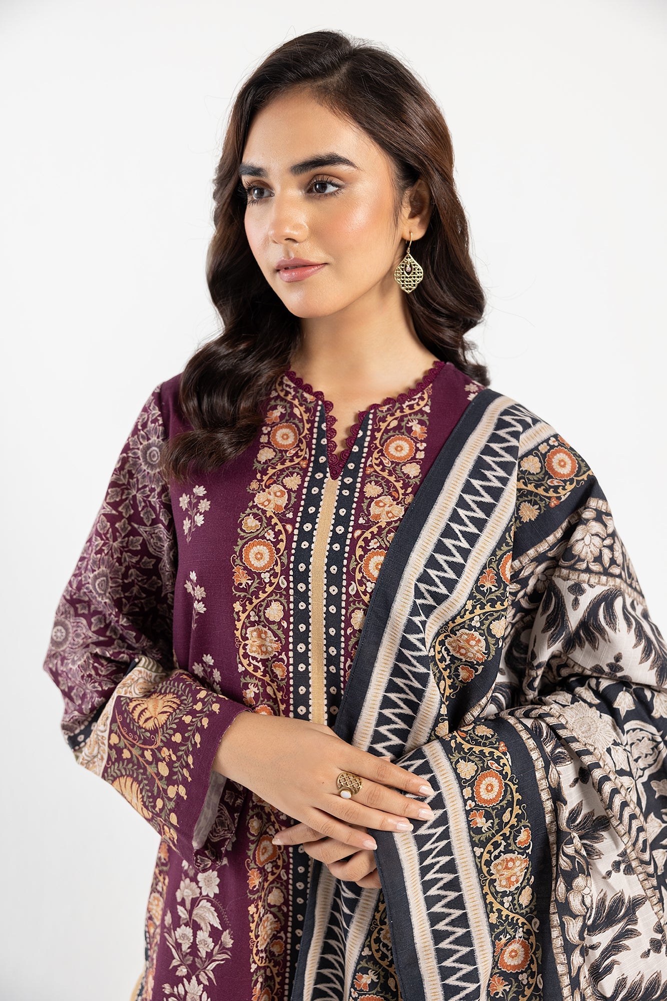 Ethnic | Winter Collection | E0474 by Ethnic - Designer Dress - Type: Ladies Clothes - Available at Libayah - 100% Original