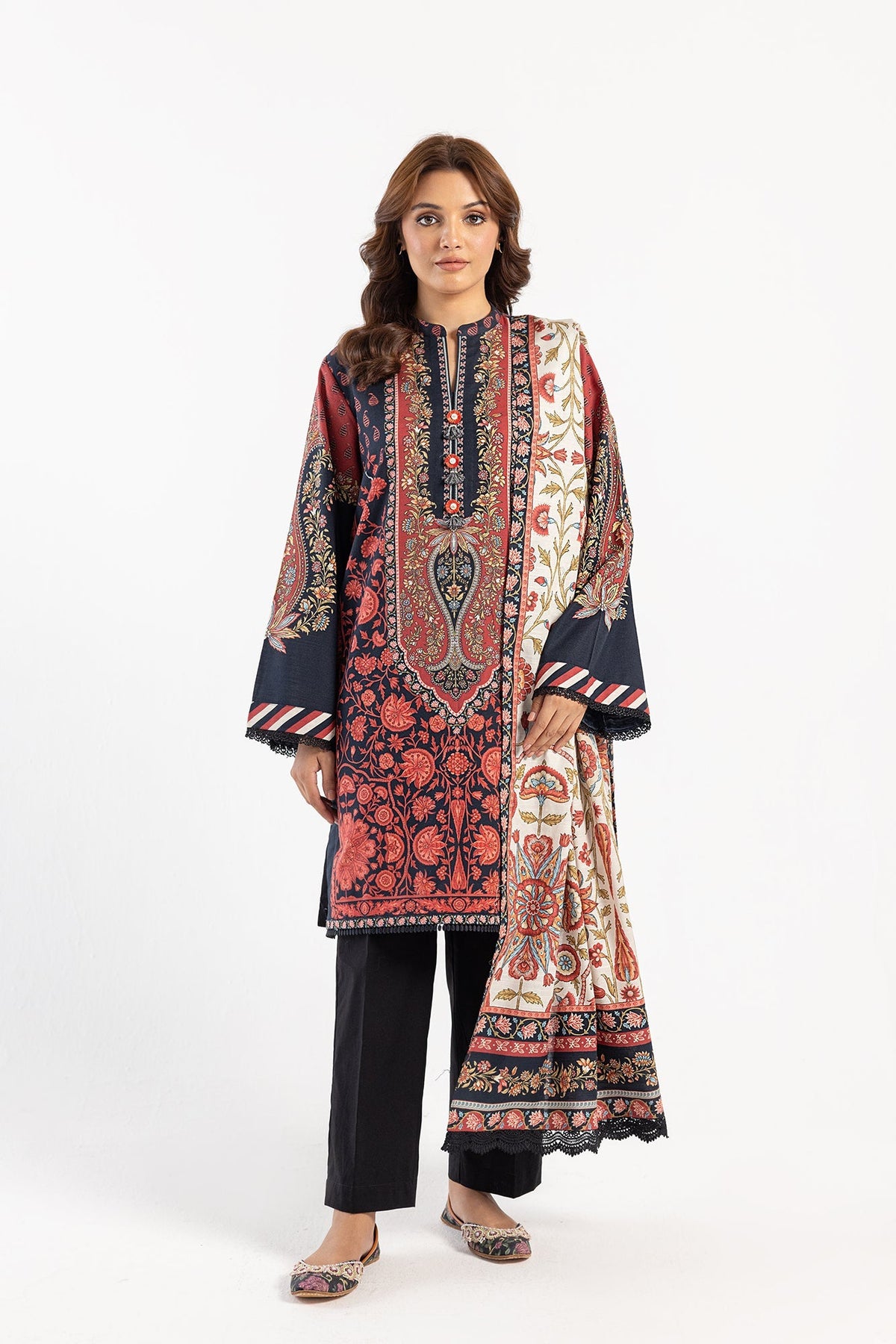 Ethnic | Winter Collection | E0481 by Ethnic - Designer Dress - Type: Ladies Clothes - Available at Libayah - 100% Original