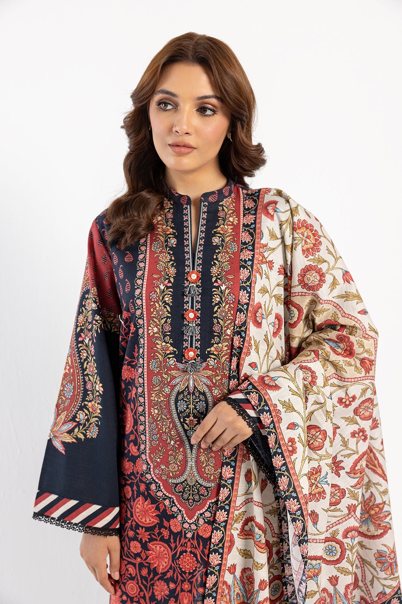 Ethnic | Winter Collection | E0481 by Ethnic - Designer Dress - Type: Ladies Clothes - Available at Libayah - 100% Original