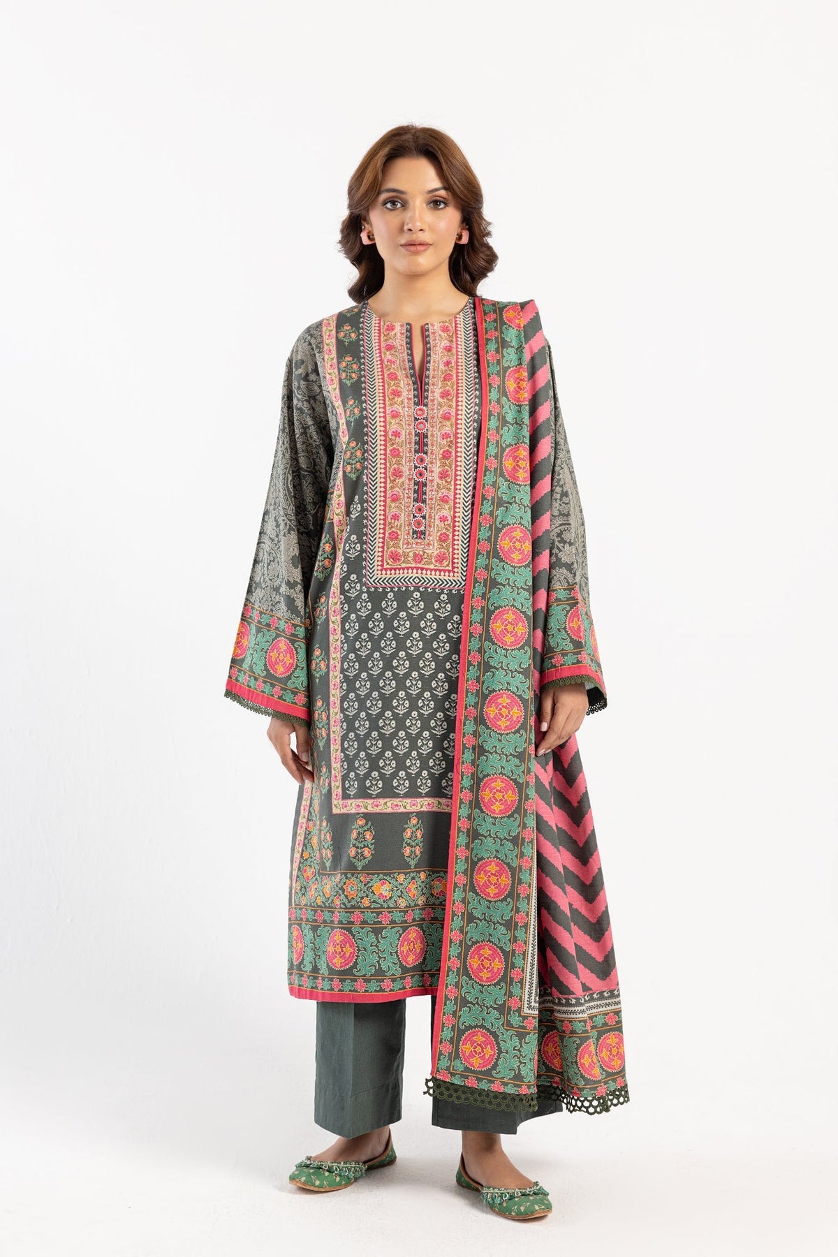 Ethnic | Winter Collection | EW0482 by Ethnic - Designer Dress - Type: Ladies Clothes - Available at Libayah - 100% Original