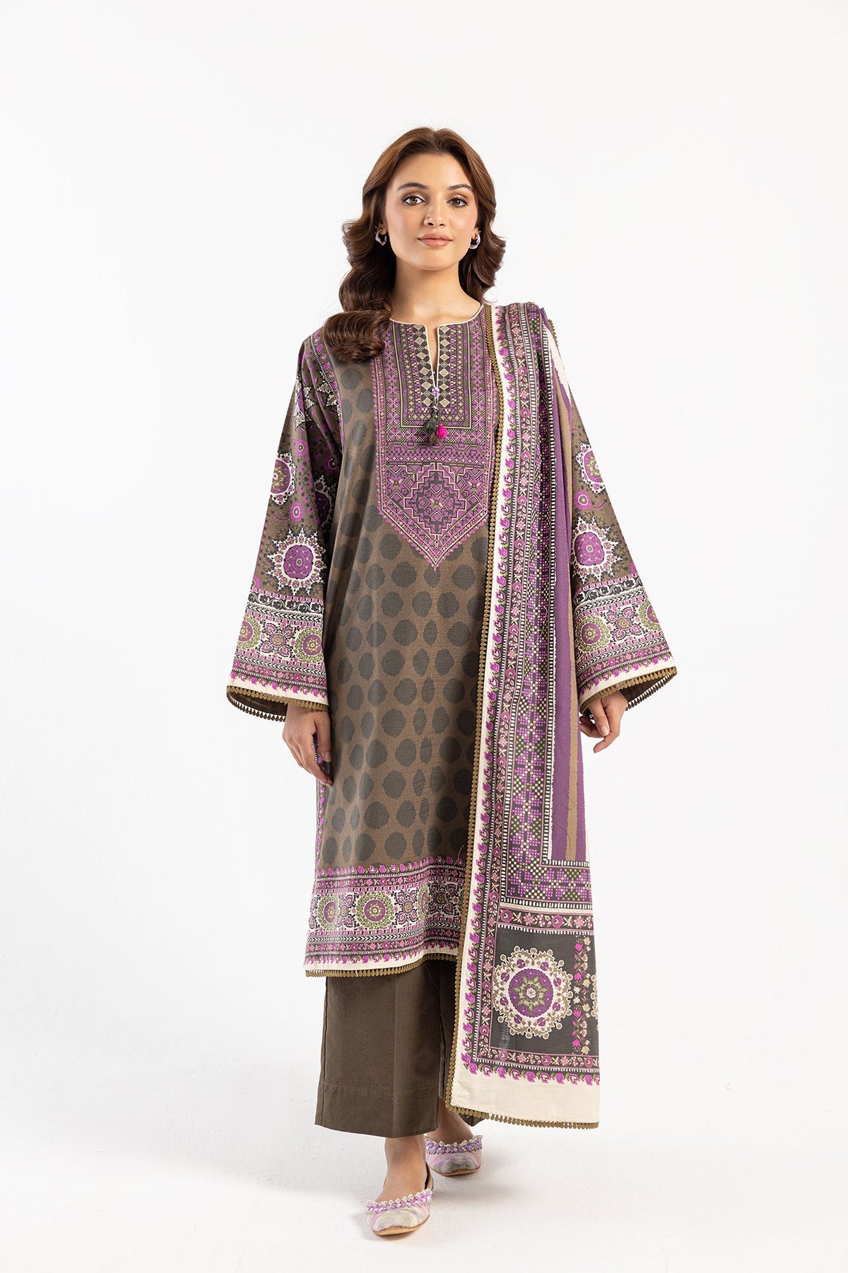 Ethnic | Winter Collection | E0486 by Ethnic - Designer Dress - Type: Ladies Clothes - Available at Libayah - 100% Original
