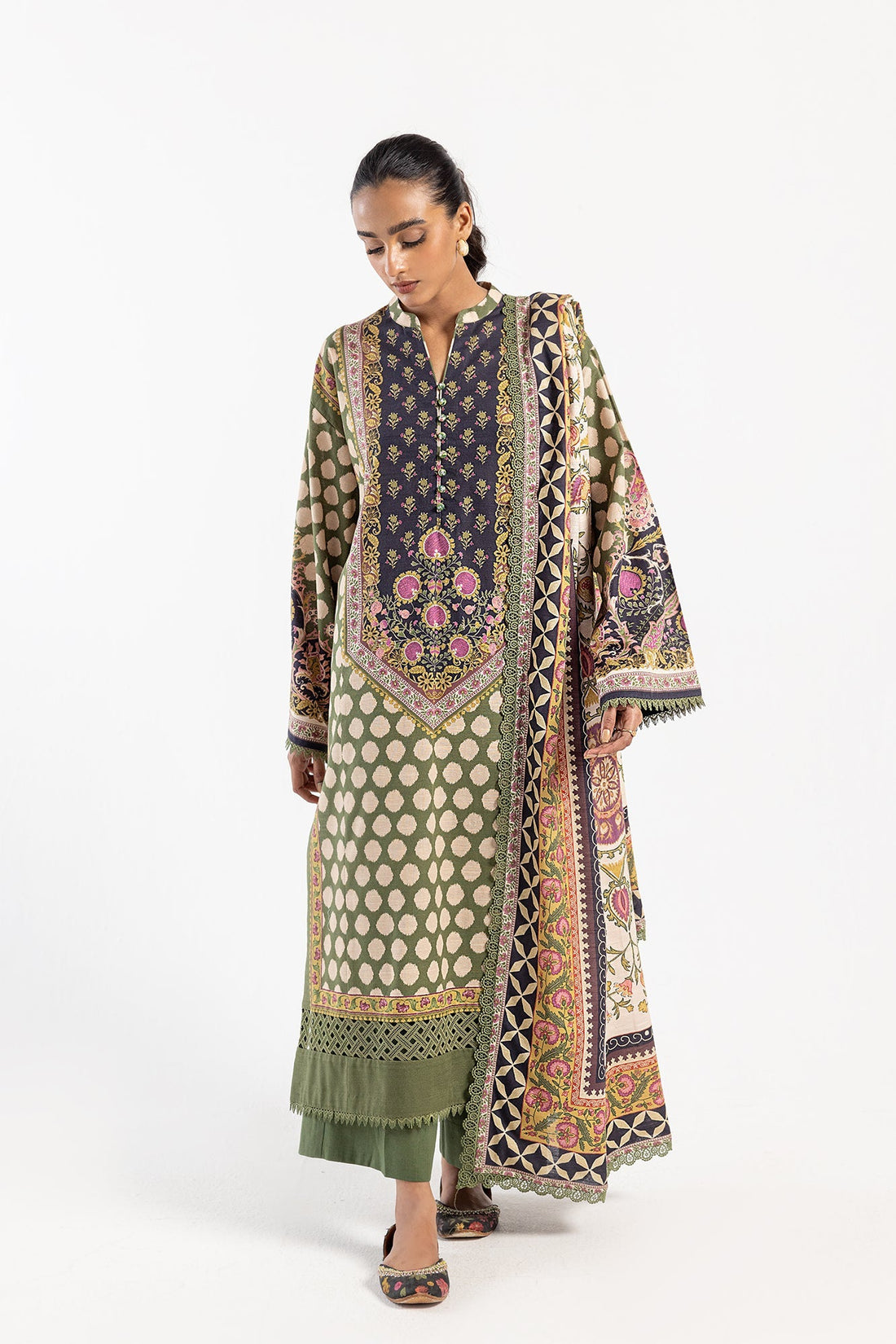 Ethnic | Winter Collection | E0488 by Ethnic - Designer Dress - Type: Ladies Clothes - Available at Libayah - 100% Original