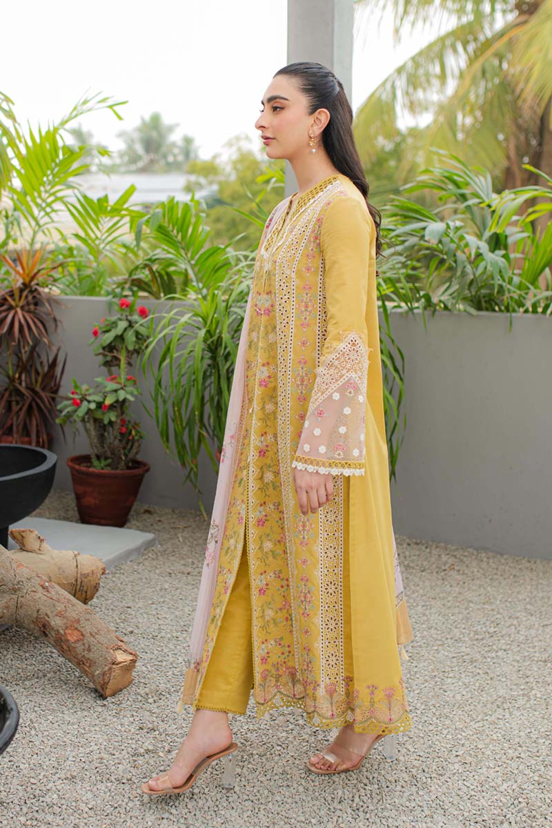 Qalamkar | Q Line Lawn Collection | JK-15 MIEL
