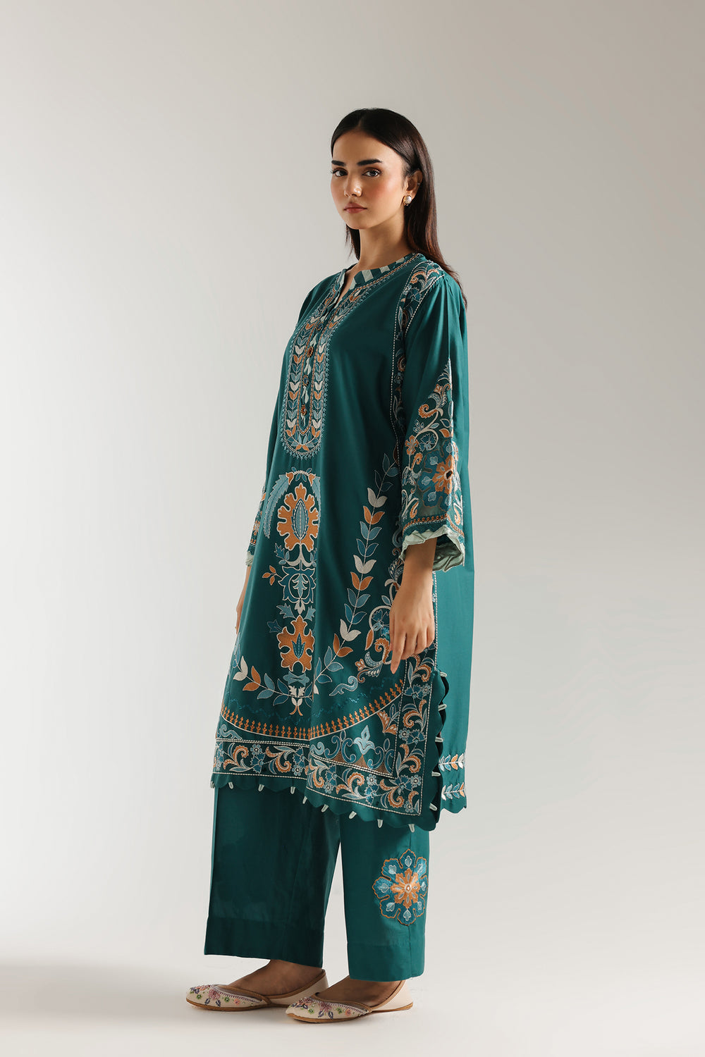 Ethnic | Rozana Collection 25 | Embroidered Dress 21A by Ethnic - Designer Dress  - Type : Ladies Clothes - Available at Libayah - 100% Original 