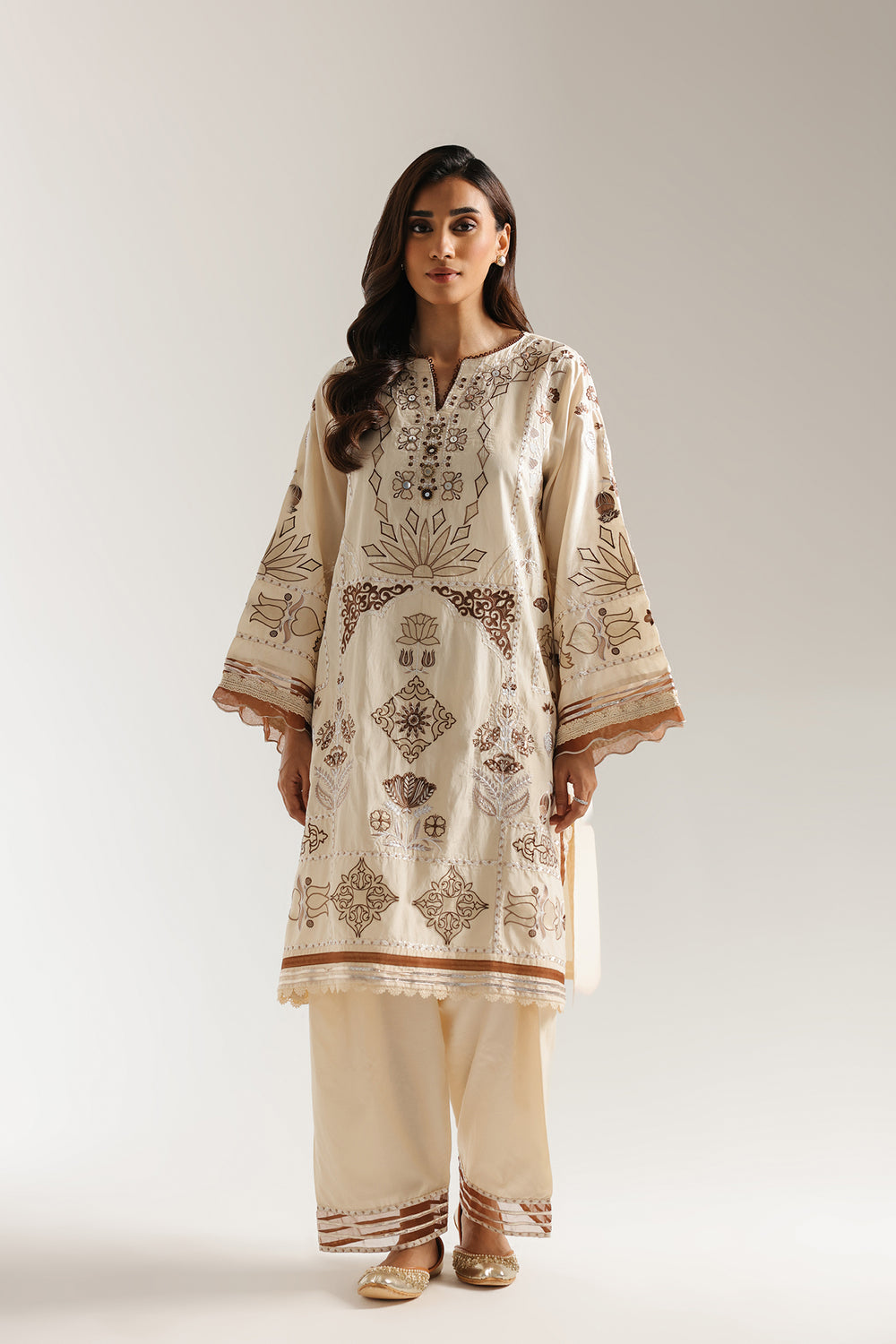 Ethnic | Rozana Collection 25 | Embroidered Dress 22A by Ethnic - Designer Dress  - Type : Ladies Clothes - Available at Libayah - 100% Original 