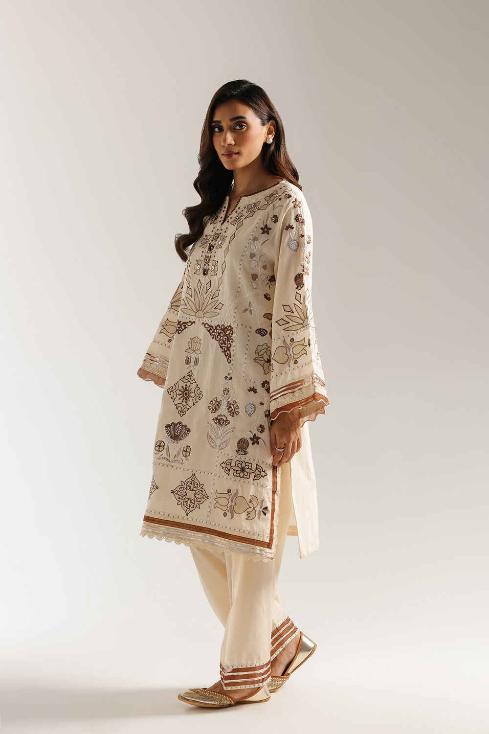 Ethnic | Rozana Collection 25 | Embroidered Dress 22A by Ethnic - Designer Dress  - Type : Ladies Clothes - Available at Libayah - 100% Original 