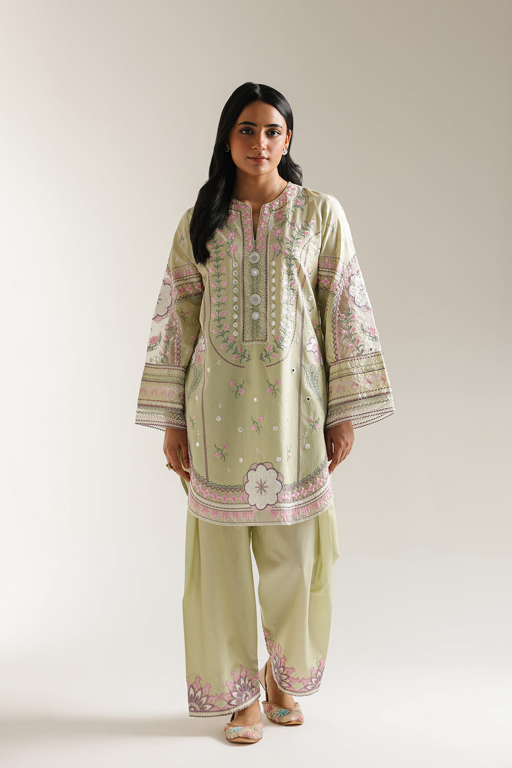 Ethnic | Rozana Collection 25 | Embroidered Dress 23A by Ethnic - Designer Dress  - Type : Ladies Clothes - Available at Libayah - 100% Original 