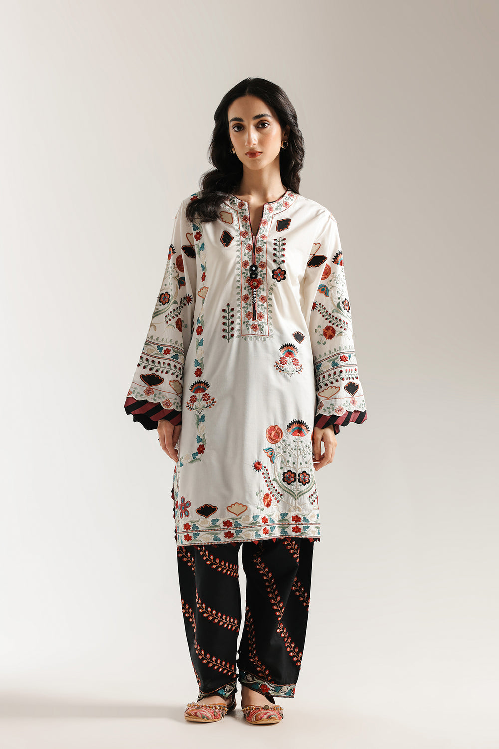 Ethnic | Rozana Collection 25 | Embroidered Dress 19A by Ethnic - Designer Dress  - Type : Ladies Clothes - Available at Libayah - 100% Original 