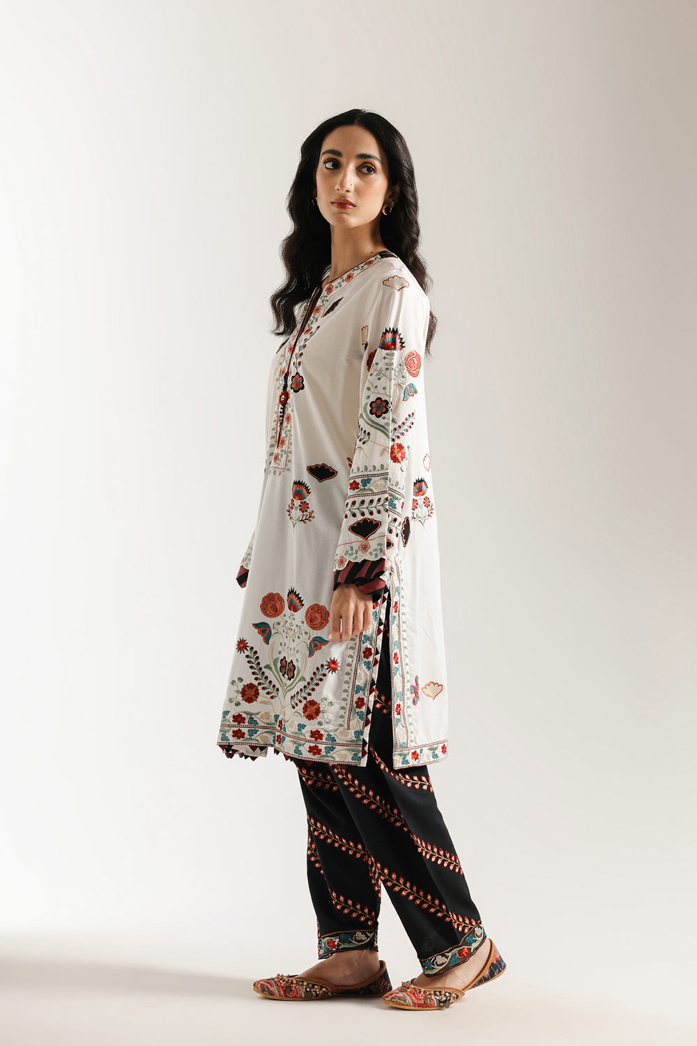 Ethnic | Rozana Collection 25 | Embroidered Dress 19A by Ethnic - Designer Dress  - Type : Ladies Clothes - Available at Libayah - 100% Original 