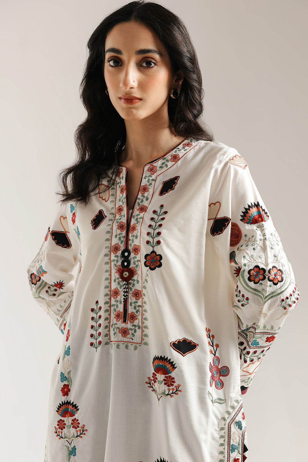 Ethnic | Rozana Collection 25 | Embroidered Dress 19A by Ethnic - Designer Dress  - Type : Ladies Clothes - Available at Libayah - 100% Original 