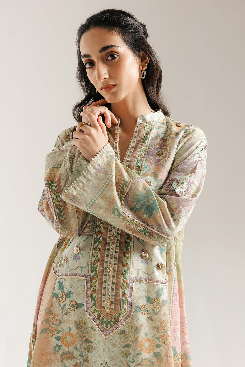 Ethnic | Rozana Collection 25 | Embroidered Dress 14A by Ethnic - Designer Dress  - Type : Ladies Clothes - Available at Libayah - 100% Original 