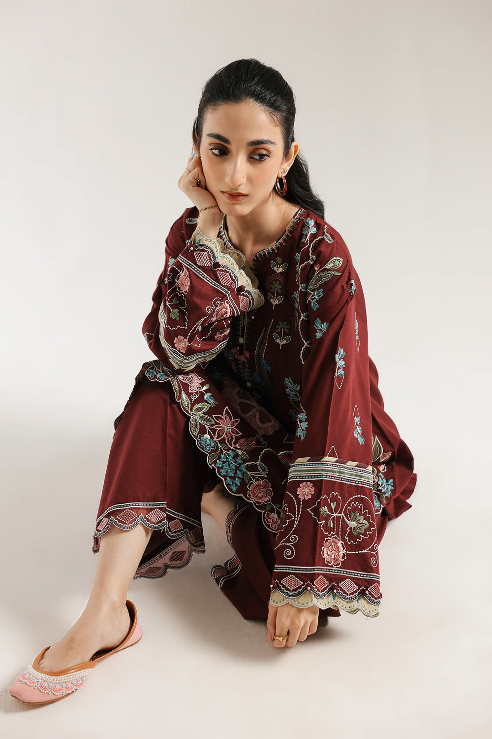 Ethnic | Rozana Collection 25 | Embroidered Dress 11A by Ethnic - Designer Dress  - Type : Ladies Clothes - Available at Libayah - 100% Original 