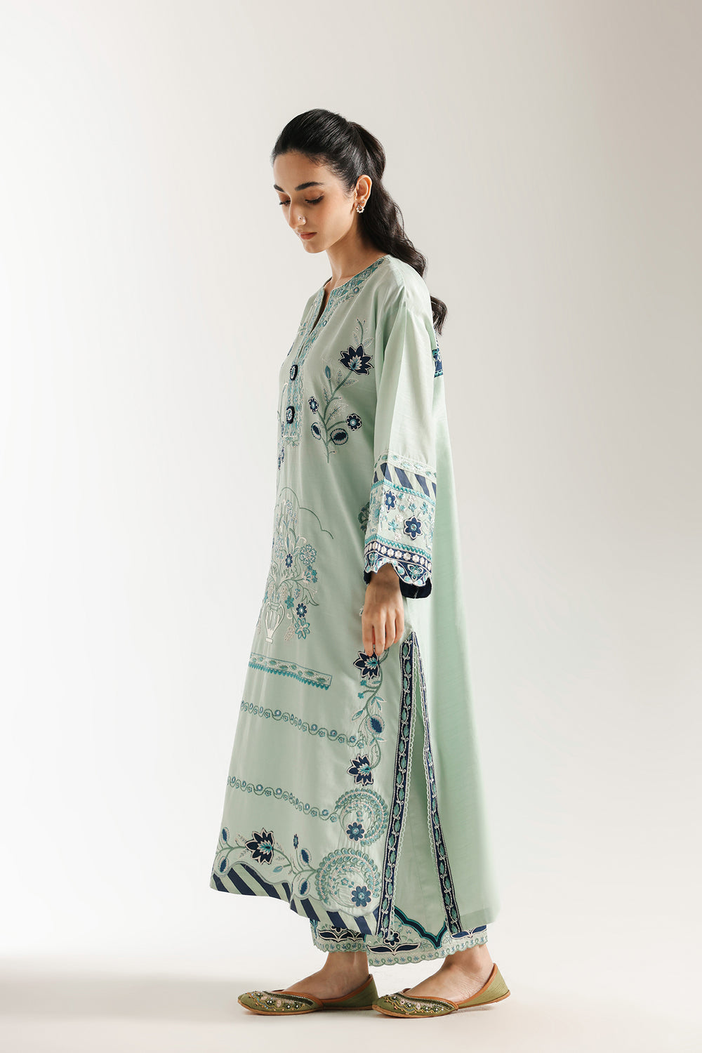 Ethnic | Rozana Collection 25 | Embroidered Dress 24A by Ethnic - Designer Dress  - Type : Ladies Clothes - Available at Libayah - 100% Original 