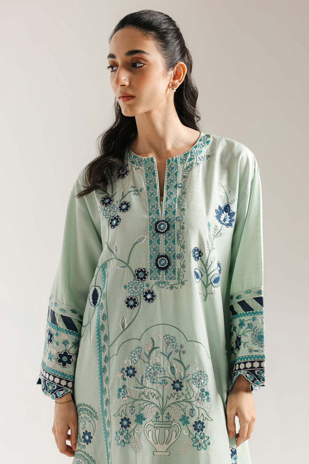 Ethnic | Rozana Collection 25 | Embroidered Dress 24A by Ethnic - Designer Dress  - Type : Ladies Clothes - Available at Libayah - 100% Original 