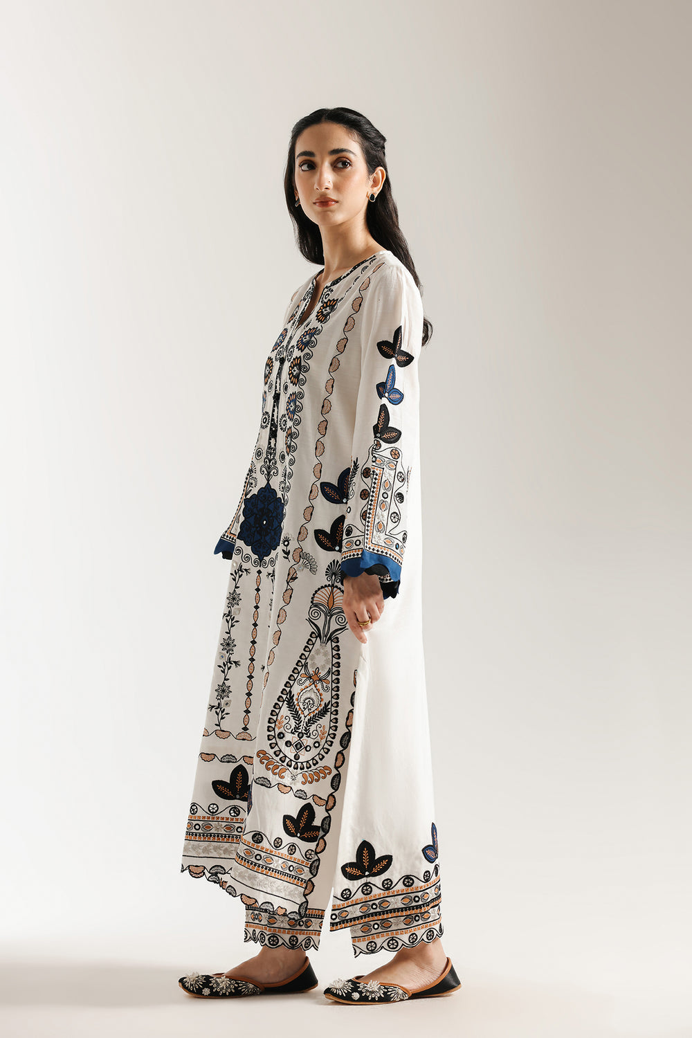 Ethnic | Rozana Collection 25 | Embroidered Dress 10A by Ethnic - Designer Dress  - Type : Ladies Clothes - Available at Libayah - 100% Original 