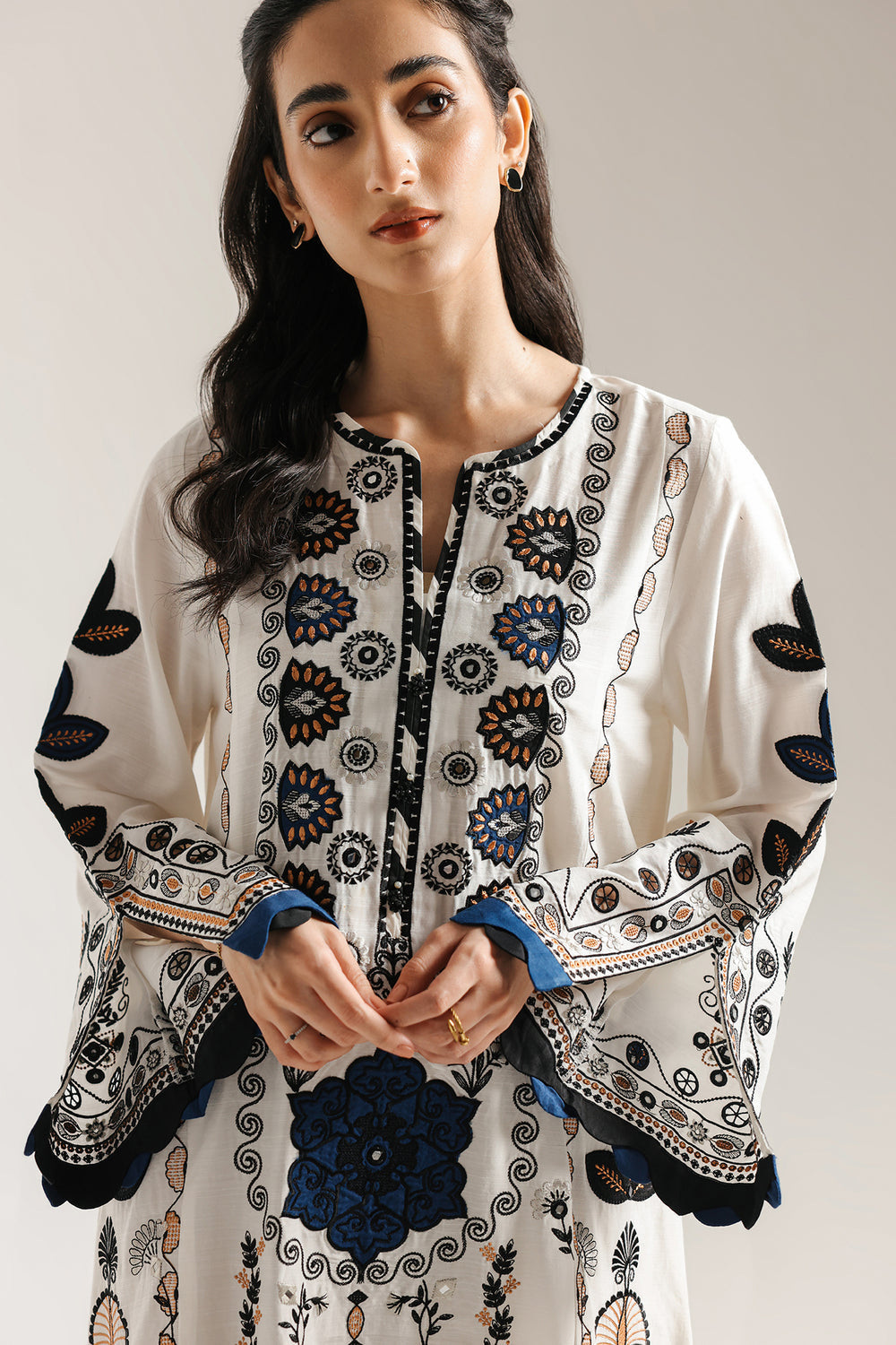 Ethnic | Rozana Collection 25 | Embroidered Dress 10A by Ethnic - Designer Dress  - Type : Ladies Clothes - Available at Libayah - 100% Original 