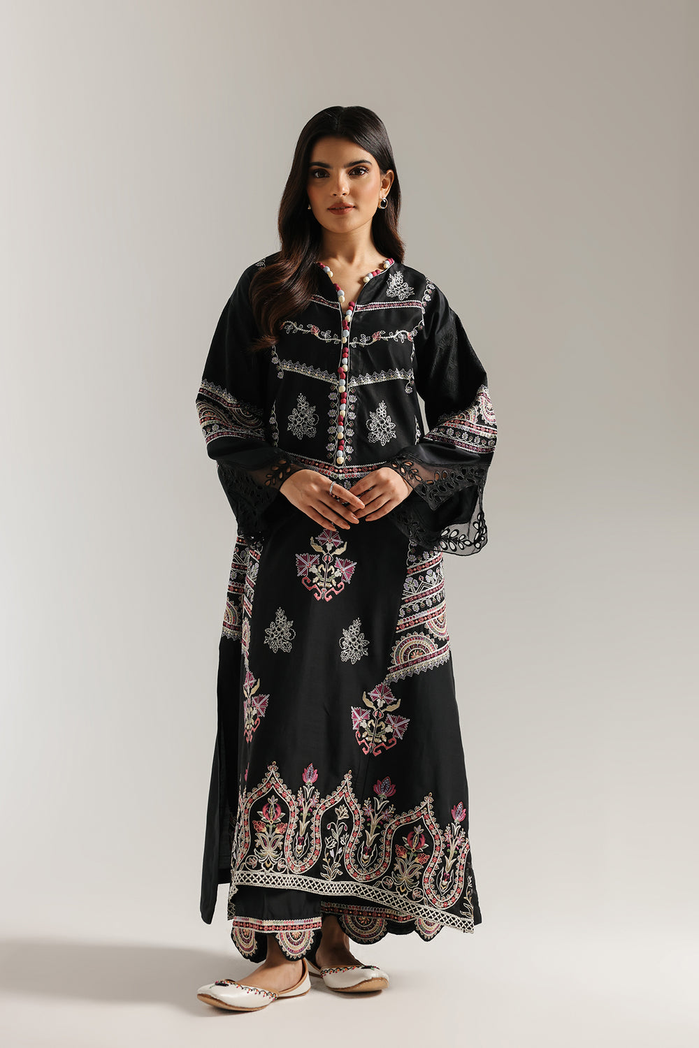 Ethnic | Rozana Collection 25 | Embroidered Dress 18A by Ethnic - Designer Dress  - Type : Ladies Clothes - Available at Libayah - 100% Original 