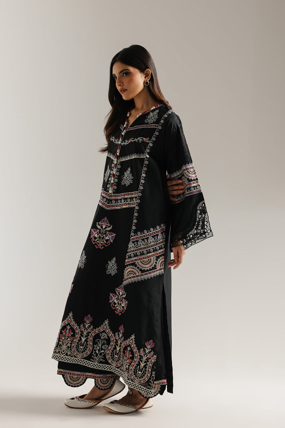 Ethnic | Rozana Collection 25 | Embroidered Dress 18A by Ethnic - Designer Dress  - Type : Ladies Clothes - Available at Libayah - 100% Original 